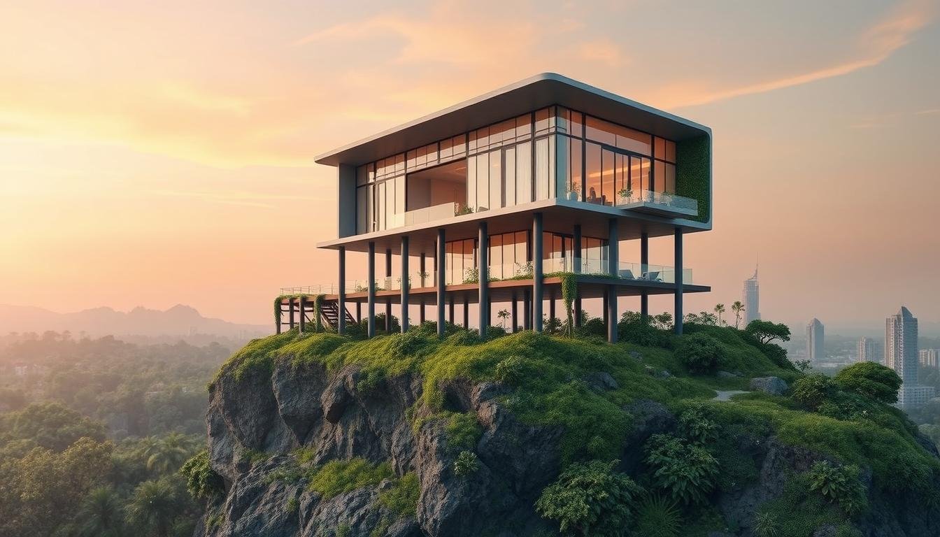 immeuble sur pilotis