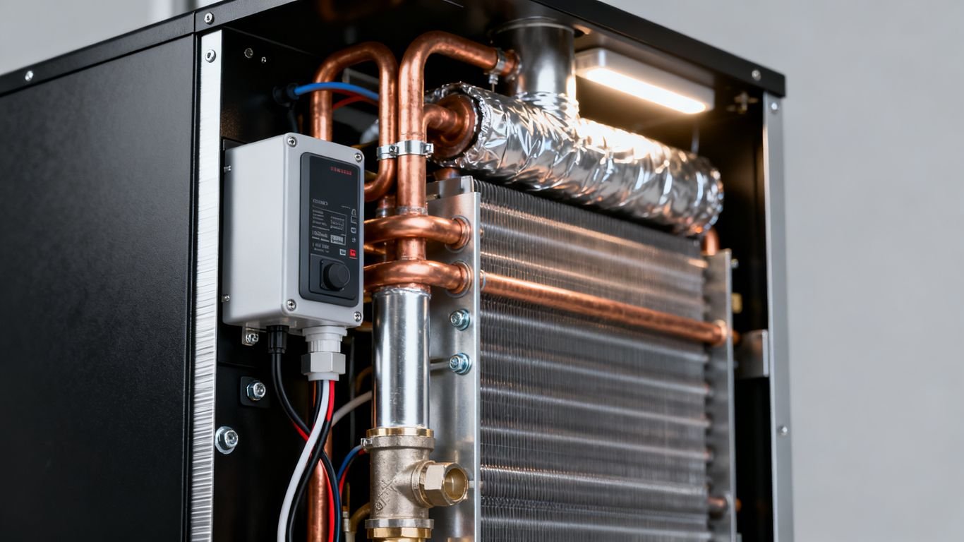 Chauffe eau thermodynamique : composants internes et externes